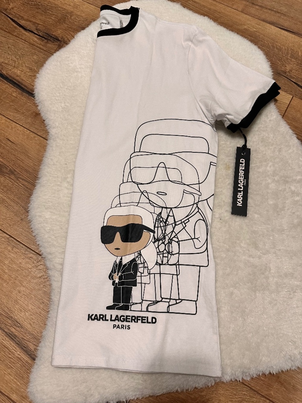 Karl Lagerfeld - Crew Neck Brand Logo T-Shirt